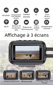 Dashcam moto avant arrière