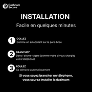 Dashcam 360 avant arrière