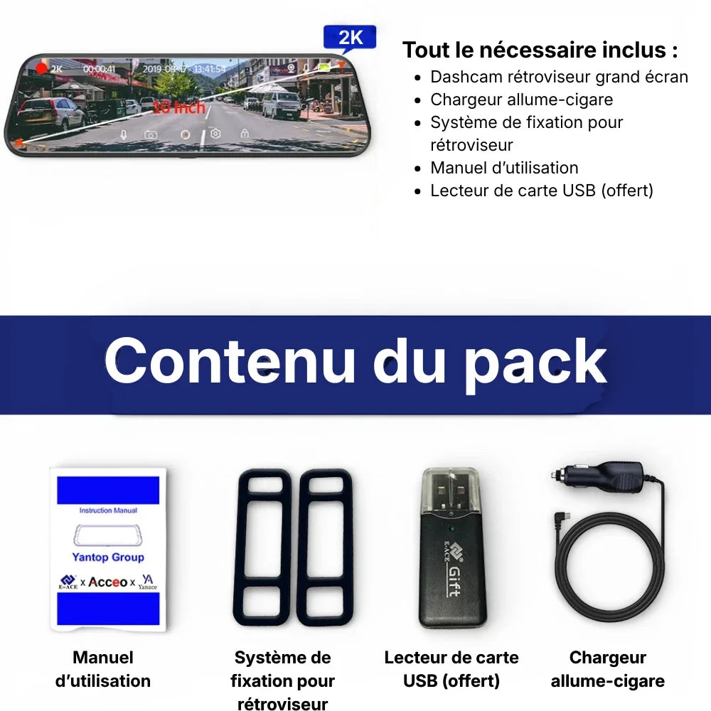 Caméra dans rétroviseur