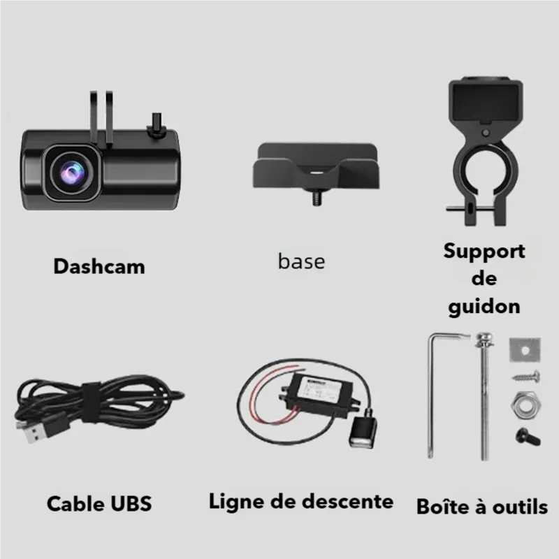 Dashcam guidon