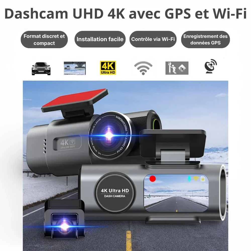 Dashcam sans fil 4K