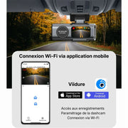 Caméra avant arrière voiture 4K