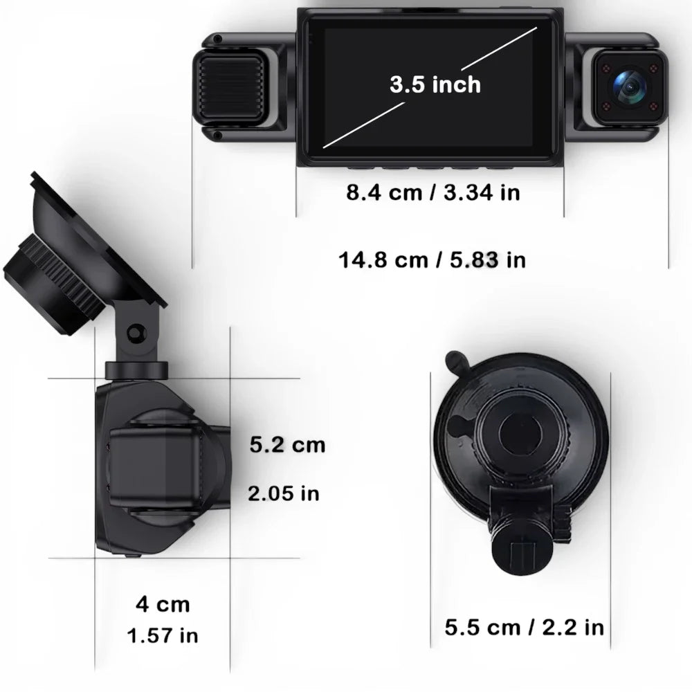 Dashcam avant arrière mode parking
