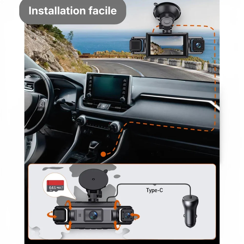 Dashcam voiture sans fil Voltis