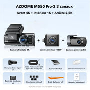 Dashcam 3 caméra