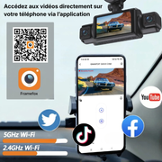 Dashcam voiture sans fil Voltis