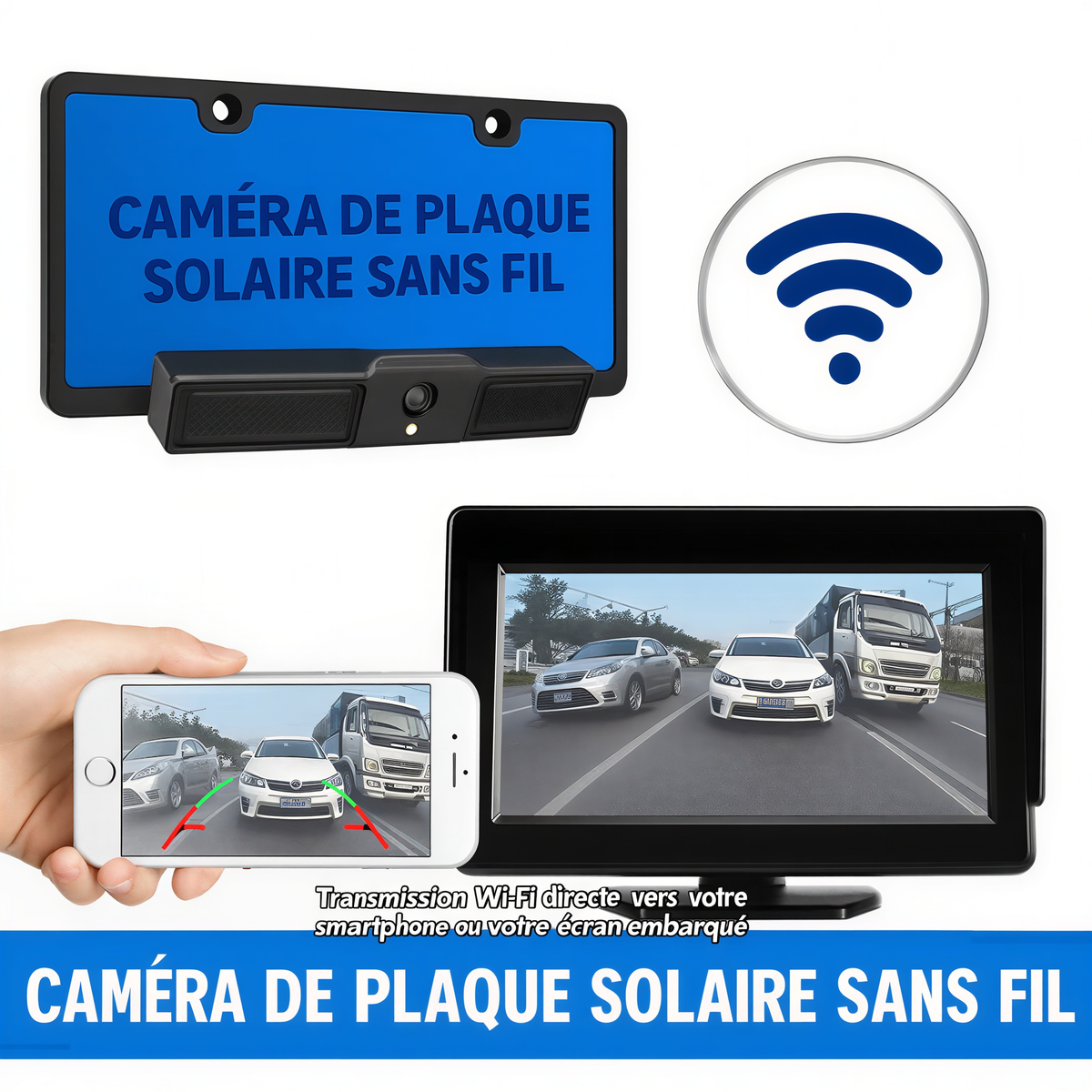 Caméra de plaque d'immatriculation sans fil Lumis Solar