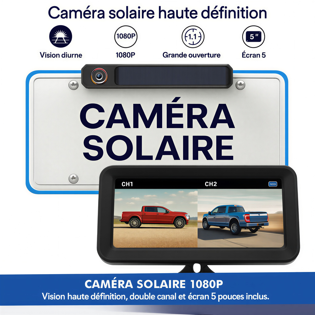Caméra de recul solaire Lumis Solar 1080P