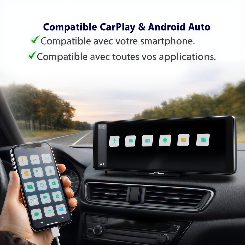 Tablette Kova Tab compatible CarPlay et Android Auto