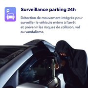 Interface d'utilisation de la dashcam Phantom Mirror