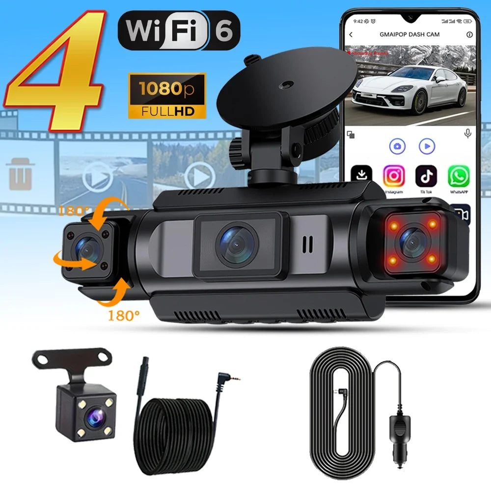 Dashcam 360 camping car