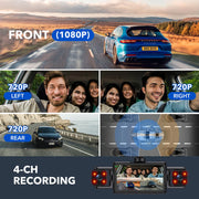 Dashcam 360 camping car