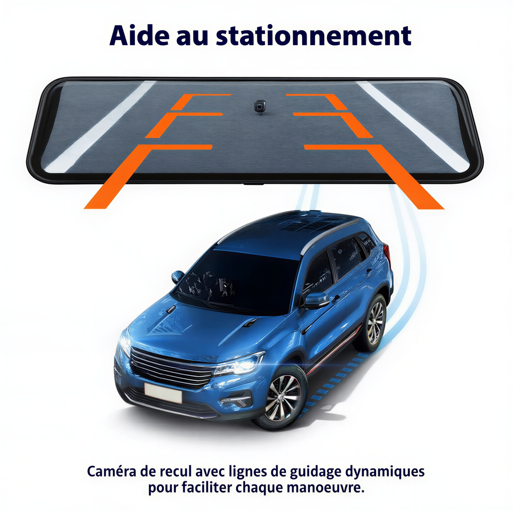 Mode stationnement de la dashcam Phantom Mirror