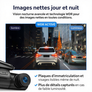 Vision nocturne de la dashcam Stealth 360