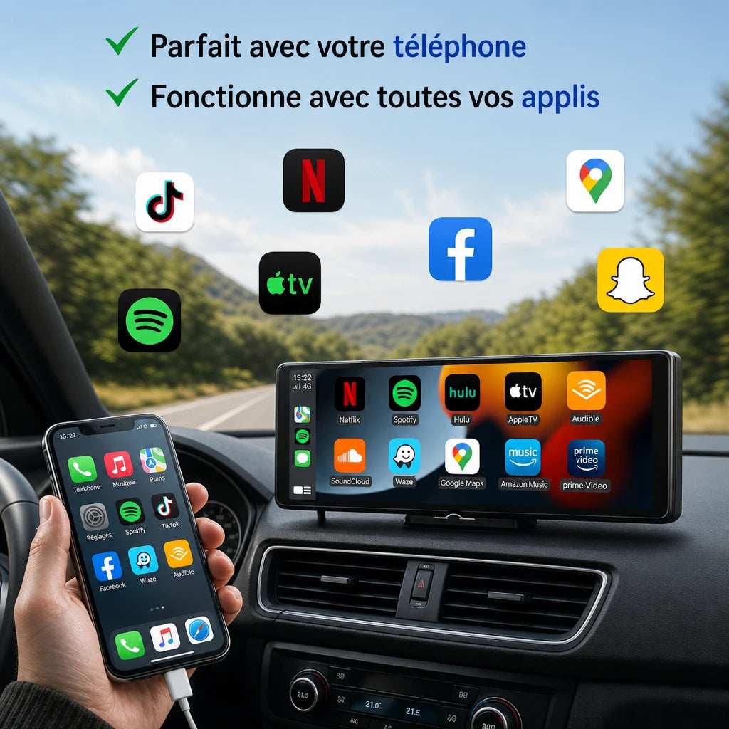 Kova Tab Duo - Tablette + Dashcam Avant/Arrière + SD